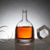 Customized Premium Square Shaped Empty Alcohol Brandy Whisky Glass Bottles