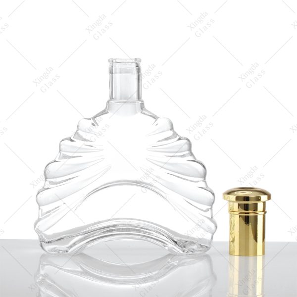 IMG_2581 Super Flint Cork Top With Flat Shoulder Glass Bottles For Whiskey Gin Vodka Rum Liquor