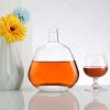 IMG_2936 Wholesale 500Ml Empty Flat Super Flint Glass Whiskey Brandy Xo Bottle
