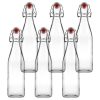100ml 250ml 500ml 750ml 1000ml Snap Transparent Glass Bottle Swing Cap Reusable Energy Drinks Packaging