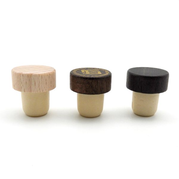 主图_003 Wooden Bar Top Bottle Cork With Laser Engraved T Shaped Cap