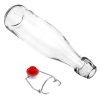 100ml 250ml 500ml 750ml 1000ml Snap Transparent Glass Bottle Swing Cap Reusable Energy Drinks Packaging