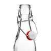 100ml 250ml 500ml 750ml 1000ml Snap Transparent Glass Bottle Swing Cap Reusable Energy Drinks Packaging