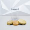 Caliber Metal Screw Caps Gold Food Lids Metal Threaded Aluminum Cap Jar Lids