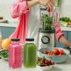 glass water juice Glass Bottles with lids