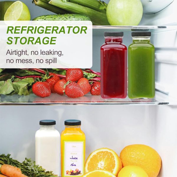glass water juice Glass Bottles with lids