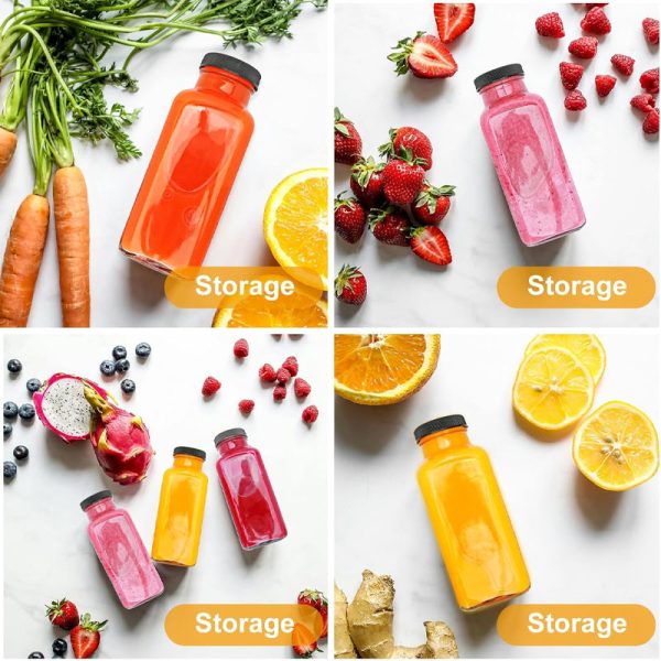 glass water juice Glass Bottles with lids