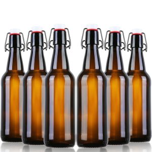 Amber Glass Beer Bottles for Home Brewing