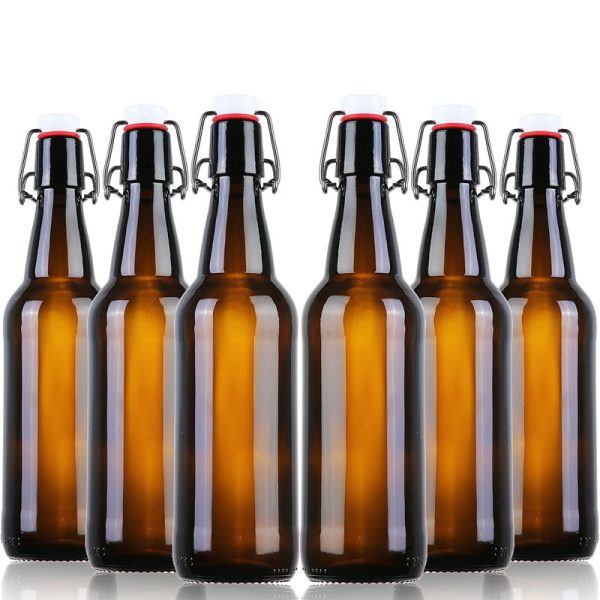 Amber Glass Beer Bottles for Home Brewing