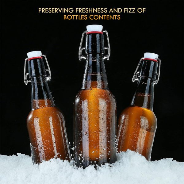 Amber Glass Beer Bottles for Home Brewing