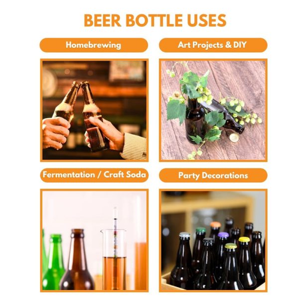 Food Grade Amber Glass Longneck for Home Brewing