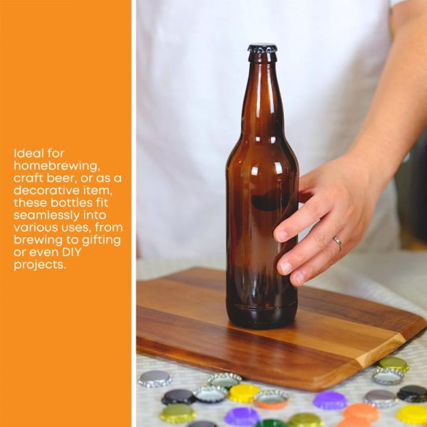 Food Grade Amber Glass Longneck for Home Brewing