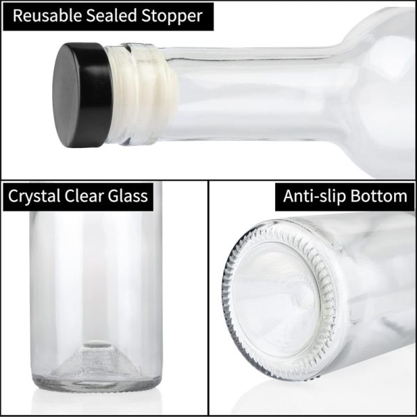 Empty Home Brewing Clear Ice Wine Bottles