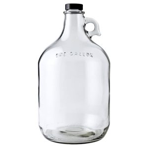 Empty One Gallon Glass Wine Water Bottle