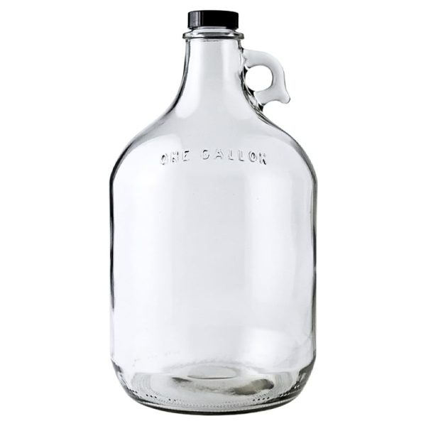 Empty One Gallon Glass Wine Water Bottle