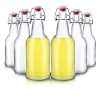 Swing Top Glass Bottles 500ML Glass Brewing Bottles with Airtight Stoppers for Beer