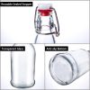 Swing Top Glass Bottles 500ML Glass Brewing Bottles with Airtight Stoppers for Beer